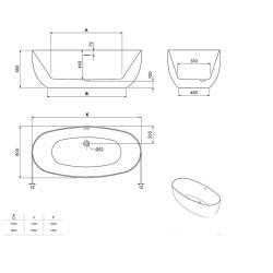 vana, volne stojaca vana, akrylova vana, dizajn, design vana